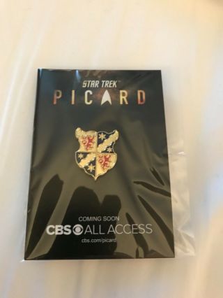Sdcc 2019 Star Trek Picard Exclusive Picard Family Crest Pin