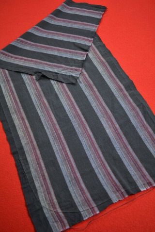 Zq47/50 Vintage Japanese Fabric Cotton Antique Boro Patch Sumizome Shima 30.  3 "