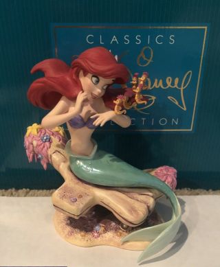 Euc Wdcc The Little Mermaid “seahorse Surprise” Ariel Figurine