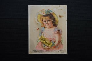 Antique Victorian Trade Card Hires Improved Root Beer Large Size