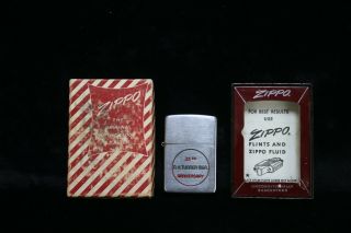 Vintage Zippo Authentic Windproof Lighter A.  H.  Turner Mgr.  35th Anniversary
