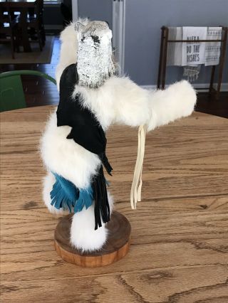 Native American Statue Signed By Artist.  Kachina Doll,  Hand Painted. 5