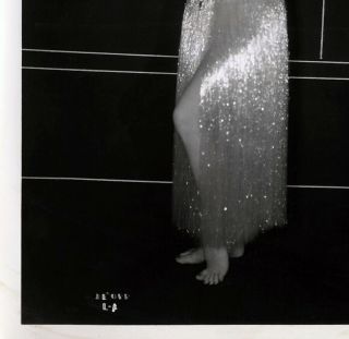 Faux Hula Girl Topless Dancer 1930s Vintage Pin - Up Photograph Chorus Girl W.  B. 2