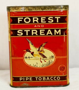 Vintage Forest & Steam Mallard Vertical Pocket Tobacco Tin