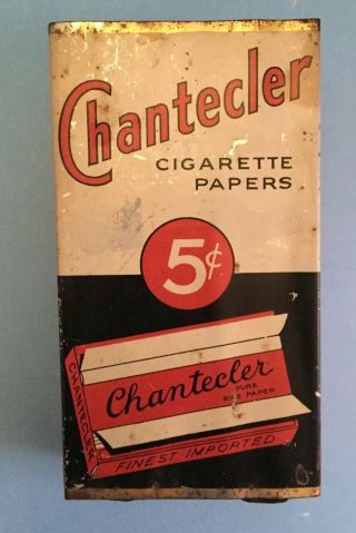 Chantecler Rooster Cigarette Paper Dispenser Canada Collectible Advertising
