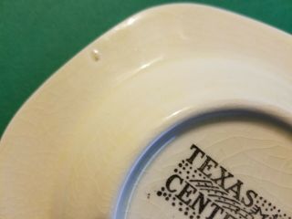 Antique Texas 1936 Centennial Ashtray with picture of THE ALAMO 5