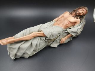 Rare Ashton Drake Figurine " Jesus Lying In The Tomb " The Power Of The Passion
