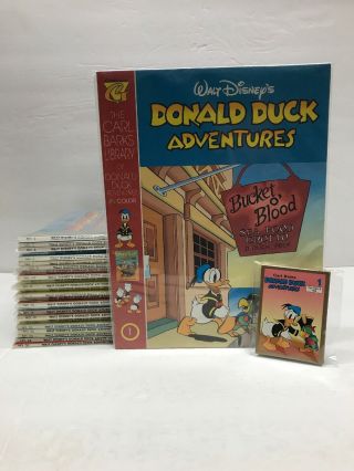 Carl Barks Library Donald Duck Adventures (gladstone) 1 - 25 Plus Cards Disney