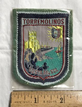 Torremolinos Spain Espana Costa Del Sol Felt Patch Badge