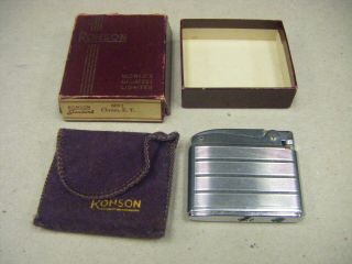 Vintage Ronson Cigarette Lighter In The Box 6093