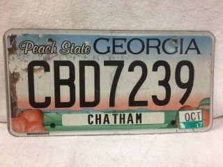 Georgia “cbd” License Plate (weed/ Cbd/ Pot Plate)