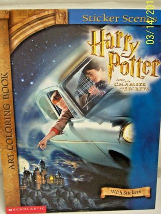 Harry Potter Sticker Scenes Art Coloring Book Chamber Of Secrets