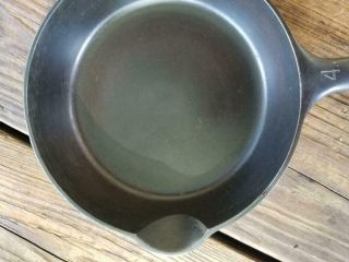 Vintage Griswold Cast Iron Skillet Frying Pan 4 702 Small Block Logo