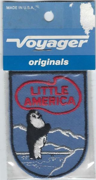 Vintage Little America Penguin Wyoming Patch - World 
