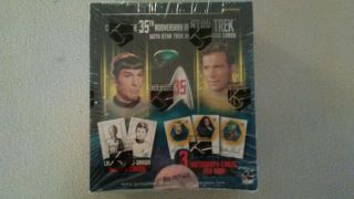 Star Trek 35th Anniversary Trading Cards Box