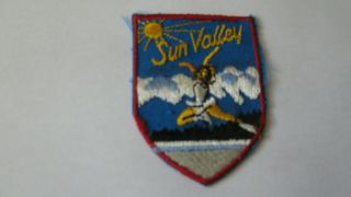 Vintage Ski Patch Sun Valley Embroidered Idaho Id Resort Skiing Rare