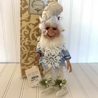 Jack Frost Elf By Mark Roberts With 12 " Snowflake Crystal