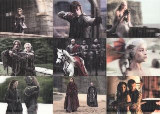 2017 Game Of Thrones Valyrian Steel Complete 3d Lenticular Card Set L1 - L18