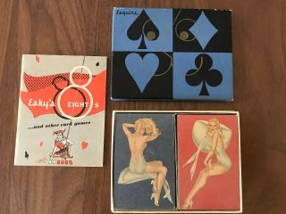 Vintage Esquire Varga Double Deck Card Set 1945 Pin Up Girls