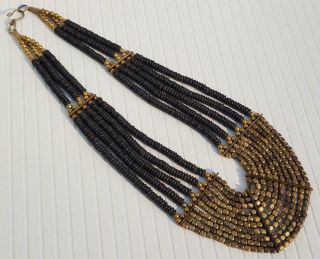 Ethnic Rare Tribal Handmade Naga Glass Beads Kuchi Banjara Gypsy Necklace
