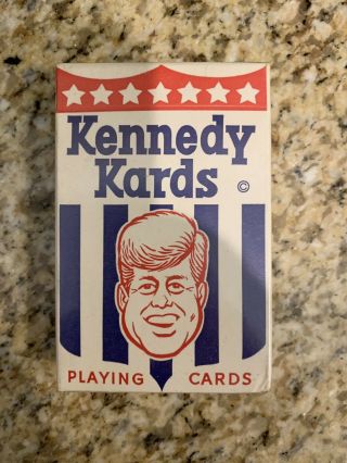 1960’s Rare Vintage Tax Stamp Deck Kennedy Kards Playing Cards