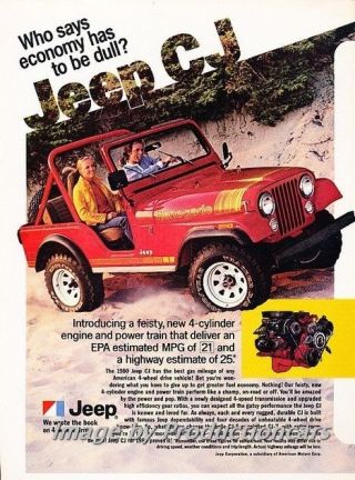 1980 Jeep Cj Renegade Cj - 5 Cj - 7 - Advertisement Print Art Car Ad J769