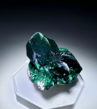 Gorgeous - Green Malachite Ps Blue Azurite Crystals,  Milpillas Mine Mexico