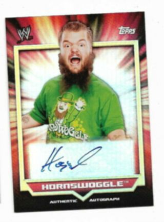 2011 Topps Wwe Classic Autograph Card Hornswoggle