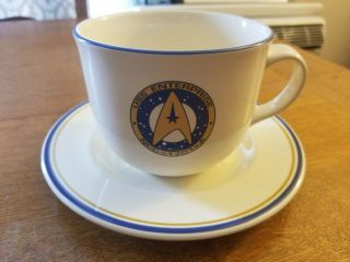 Pfaltzgraff 1994 Star Trek Uss Enterprise Ncc 1701 A 2 Piece Cup Saucer Set