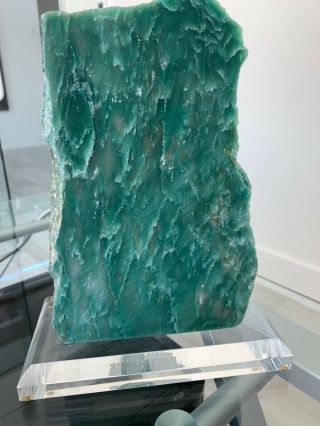 7 Lb 10 " Tall,  Polished Natural Green Amazonite Quartz Crystal Gem Stone Stand