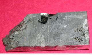 Seymchan pallasite meteorite 19.  1 gram etched slice 2