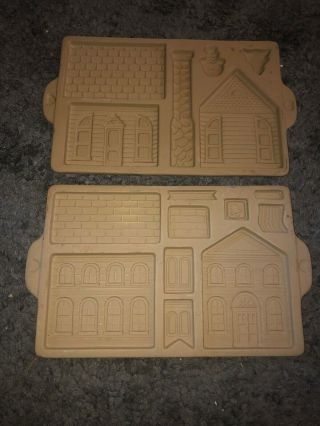 2 Pampered Chef Molds Post Office Mold & Gingerbread House - Family Heritage