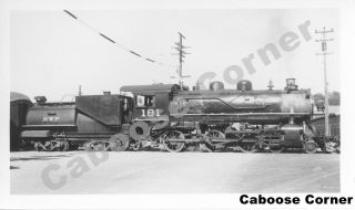 Northwestern Pacific Railroad 181 4 - 6 - 0 Willits Ca 1952 B&w Photo (1637)