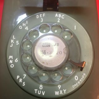 ANTIQUE WESTERN ELECTRIC BELL SYSTEM GREEN ROTARY WALL TELEPHONE 2