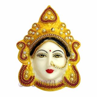 Goddess Mahalakshmi Face Devi Laxmi Mask Goddess Laxmi Mukhavada Om Pooja Shop