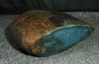 Washington State Blue Glow Jade Rough With Embedded Pyrite
