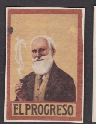 Ae Old Matchbox Label Holland Zzzz25 Cigars El Progreso