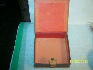 Vintage Leather Souvenir Handkerchief Box - BUTTE,  MONT - Native American 3