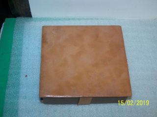 Vintage Leather Souvenir Handkerchief Box - BUTTE,  MONT - Native American 4