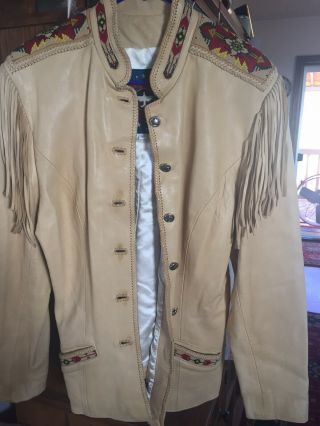 Pre 1950 Leather Hand Beaded Native American Jacket This Is A Gorgeous Jacket