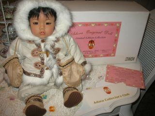 Adora Eskimo Baby Doll " Tuntusuk " W/parka 652/1000 Minty