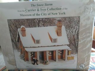Currier & Ives Christmas Village House Museum Of City Of York The Snow Storm