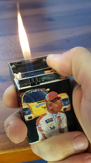 Vtg 2 Cigarette Lighter Set - Joe Camel GT Motorsports 1992,  One and Only Smoke 5