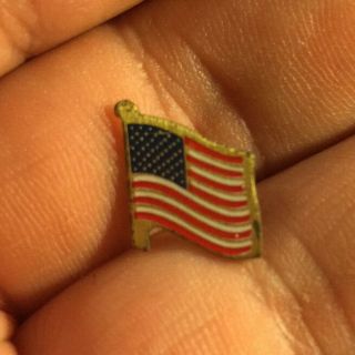 American Flag Vintage Pin 60 