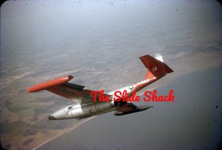 Usaf 51 - 5770 Northrop F - 89c Scorpion Dover De 1955 Red Border Kodachrome Slide