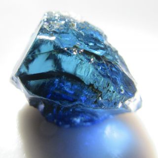 6.  10 Crt Sapphire Blue Tourmaline Facet Rough F19