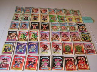 October 1985 Garbage Pail Kids 2nd Series Complete Set Minus 1 Card