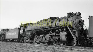 Sp Southern Pacific 4 - 8 - 4 Steam Locomotive 4487 - Vintage Railroad Negative