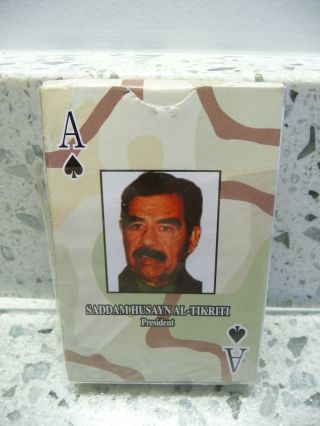 Vintage Iraqi Most Wanted Desert Storm Playing Cards Never Played With