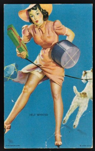2 Vintage GIL ELVGREN 1930s Pin - Up Girl MUTOSCOPE Cards NMint B & B Inc 3